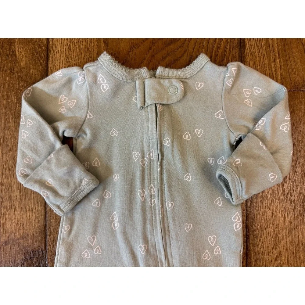 Carters Baby Girl Preemie Sleeper Outfit Heart Bumble Bee Clothes 2 Way Zipper‎